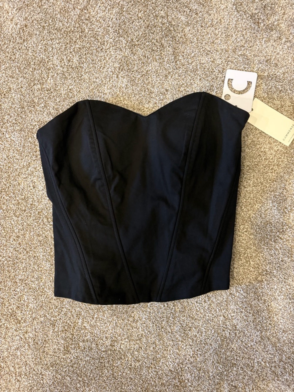 Commense Black Structured Bustier / Corset